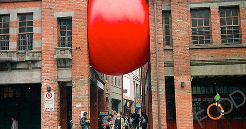 Perschke's Big Red Ball Begins Tainan Tour At Historic Temple